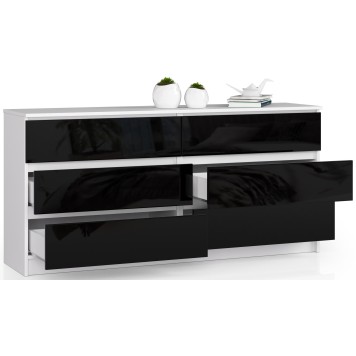 KOMODA K160 6SZ CLP CZARNY POŁYSK