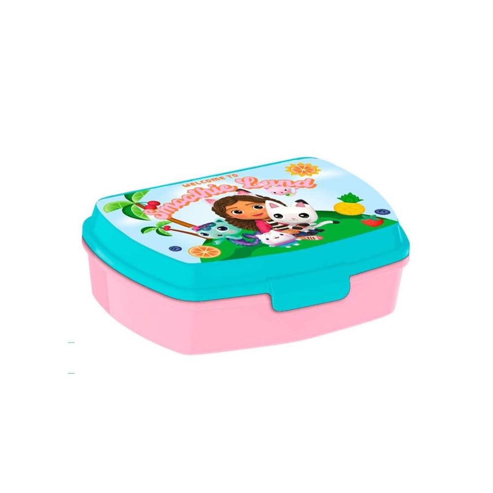 Gabby's Dollhouse Smoothie Land funny plastic sandwich box