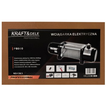 Wyciągarka - Wciągarka elektryczna KD1563 8000LBS 12V