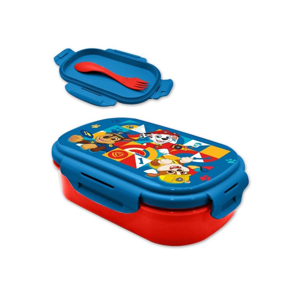 Paw Patrol sandwich box + cutlery set