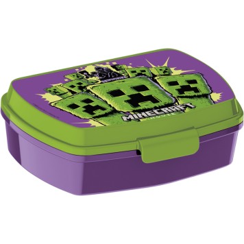 Minecraft The Movie funny plastic sandwich box