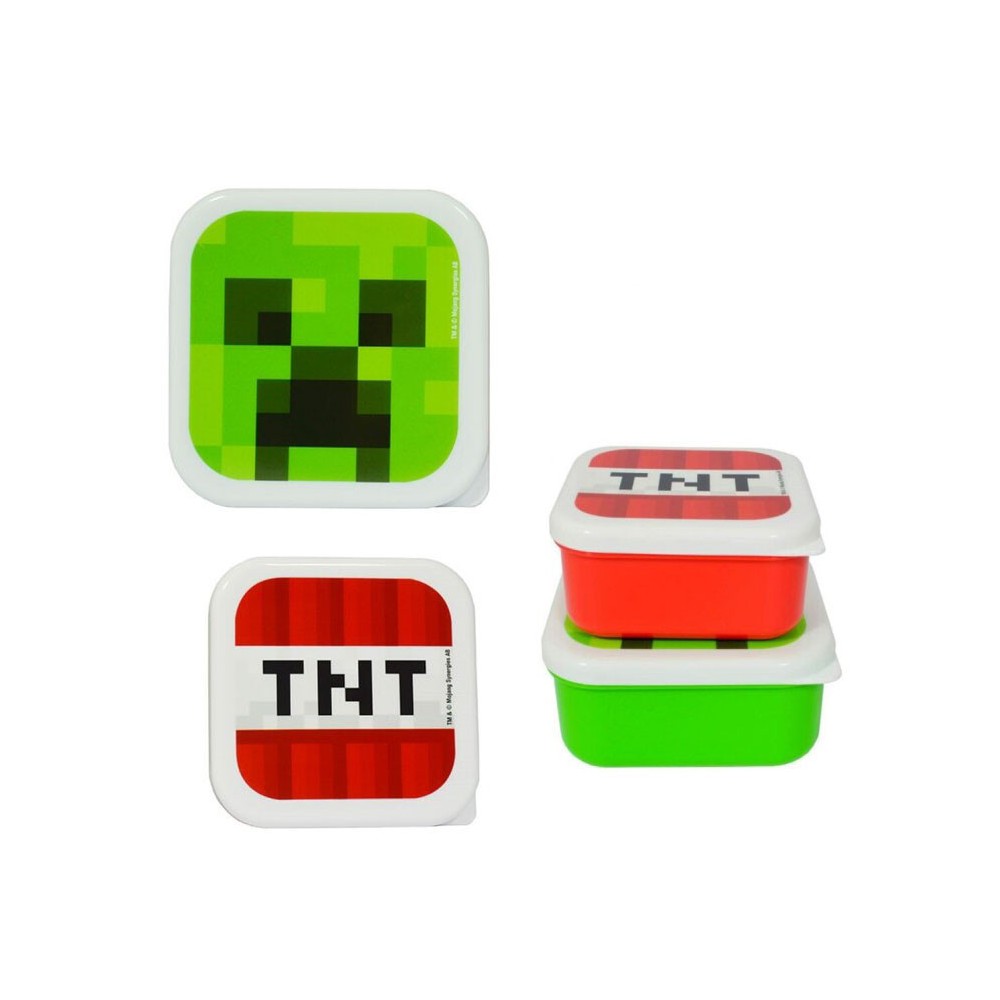 Minecraft TNT mini plastic lunch box set