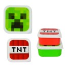Minecraft TNT mini plastic lunch box set