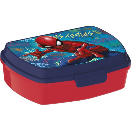 Spiderman Streets funny plastic sandwich box