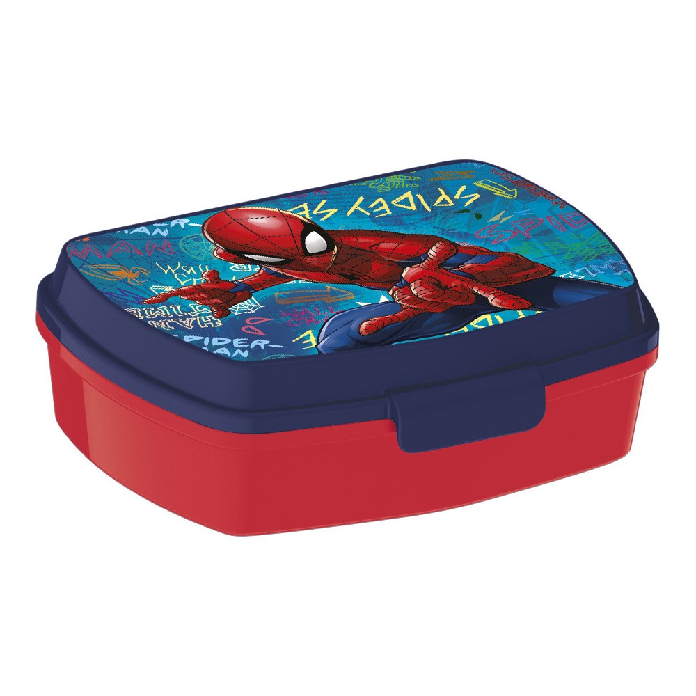 Spiderman Streets funny plastic sandwich box