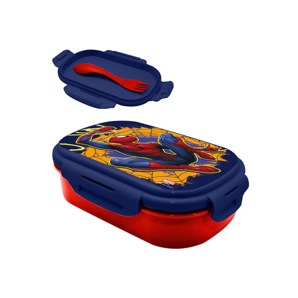Spiderman Web-Slinger sandwich box + cutlery set