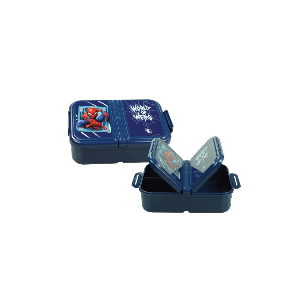 Spiderman World multi-compartment lunch box, sandwich box