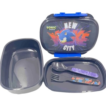 Sonic the Hedgehog Get Me Sonic the Hedgehog Sandwich Box + Cutlery Set