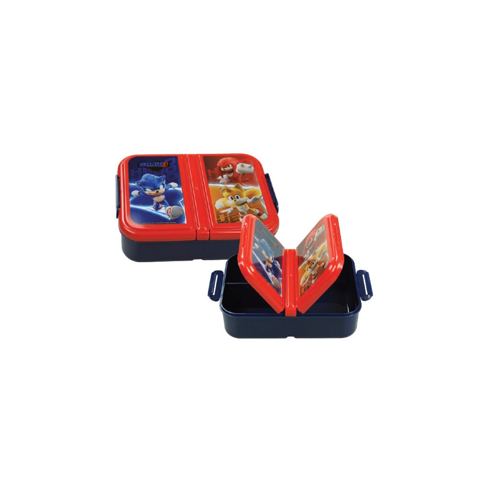 Sonic the Hedgehog Hero Trio compartment lunch box, sandwich box