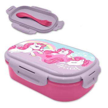 Unicorn Special lunch box + cutlery set