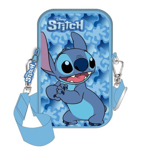 Disney Lilo and Stitch Blue Deluxe phone holder bag 18 cm