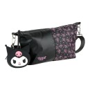 Hello Kitty Black Kuromi bag, shoulder bag with wallet 27 cm