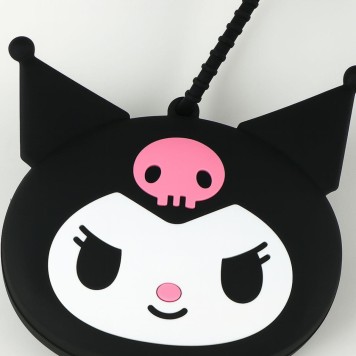 Hello Kitty Black Kuromi bag, shoulder bag with wallet 27 cm