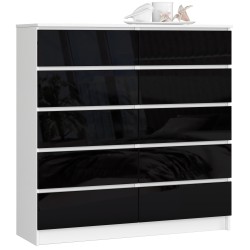KOMODA K120 10SZ CLP CZARNY POŁYSK