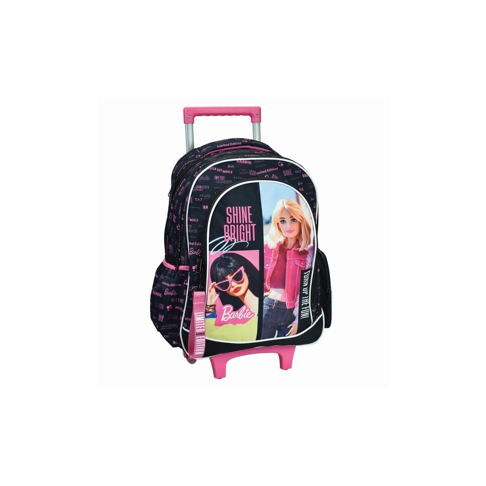 Barbie Shine Bright rolling school bag, 46 cm