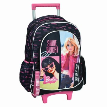 Barbie Shine Bright rolling school bag, 46 cm