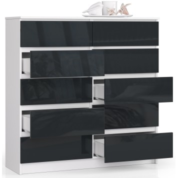 KOMODA K120 10SZ CLP GRAFIT POŁYSK