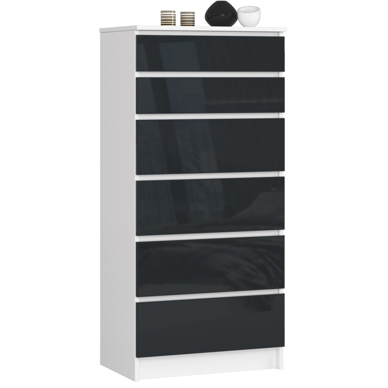 KOMODA K60 6SZ CLP PK GRAFIT POŁYSK KOMODA K60 6SZ CLP PK GRAFIT POŁYSK