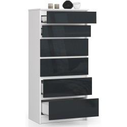 KOMODA K60 6SZ CLP PK GRAFIT POŁYSK