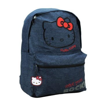 Hello Kitty Denim school bag, 39 cm bag
