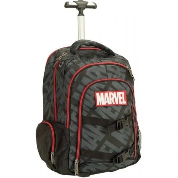 Avengers Black Marvel rolling school bag, bag 46 cm