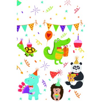 Animals Cute Party paper tablecloth 120x180 cm