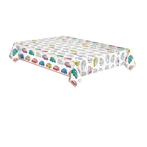 Car Cartoon paper tablecloth 120x180 cm