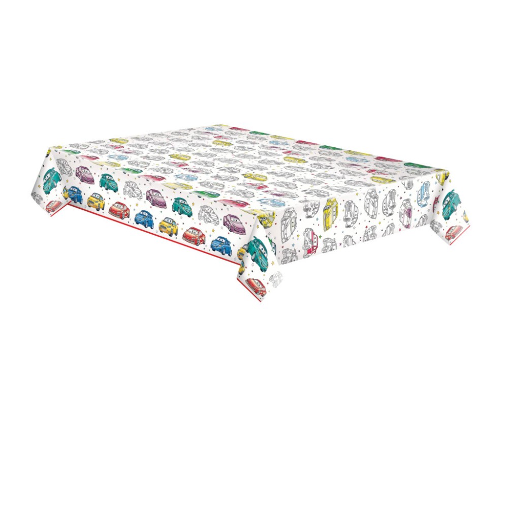Car Cartoon paper tablecloth 120x180 cm