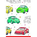 Car Cartoon paper tablecloth 120x180 cm