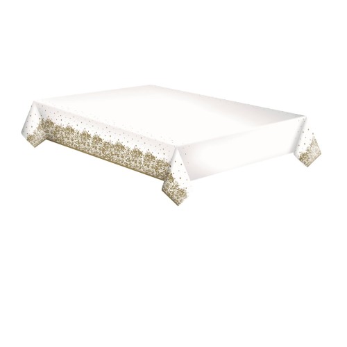 Colour Gold Decorative paper tablecloth 120x180 cm