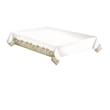 Colour Gold Decorative paper tablecloth 120x180 cm