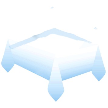 First Birthday Blue Ombre Blue Gradient Paper Tablecloth 120x180 cm