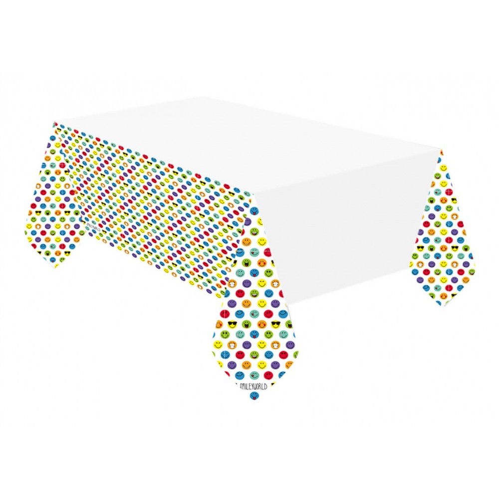Emoji  Wink paper tablecloth 115x175 cm