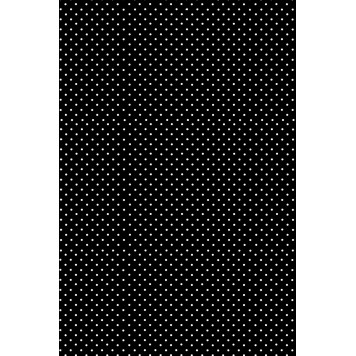 Colour White Dots Black paper tablecloth 120x180 cm
