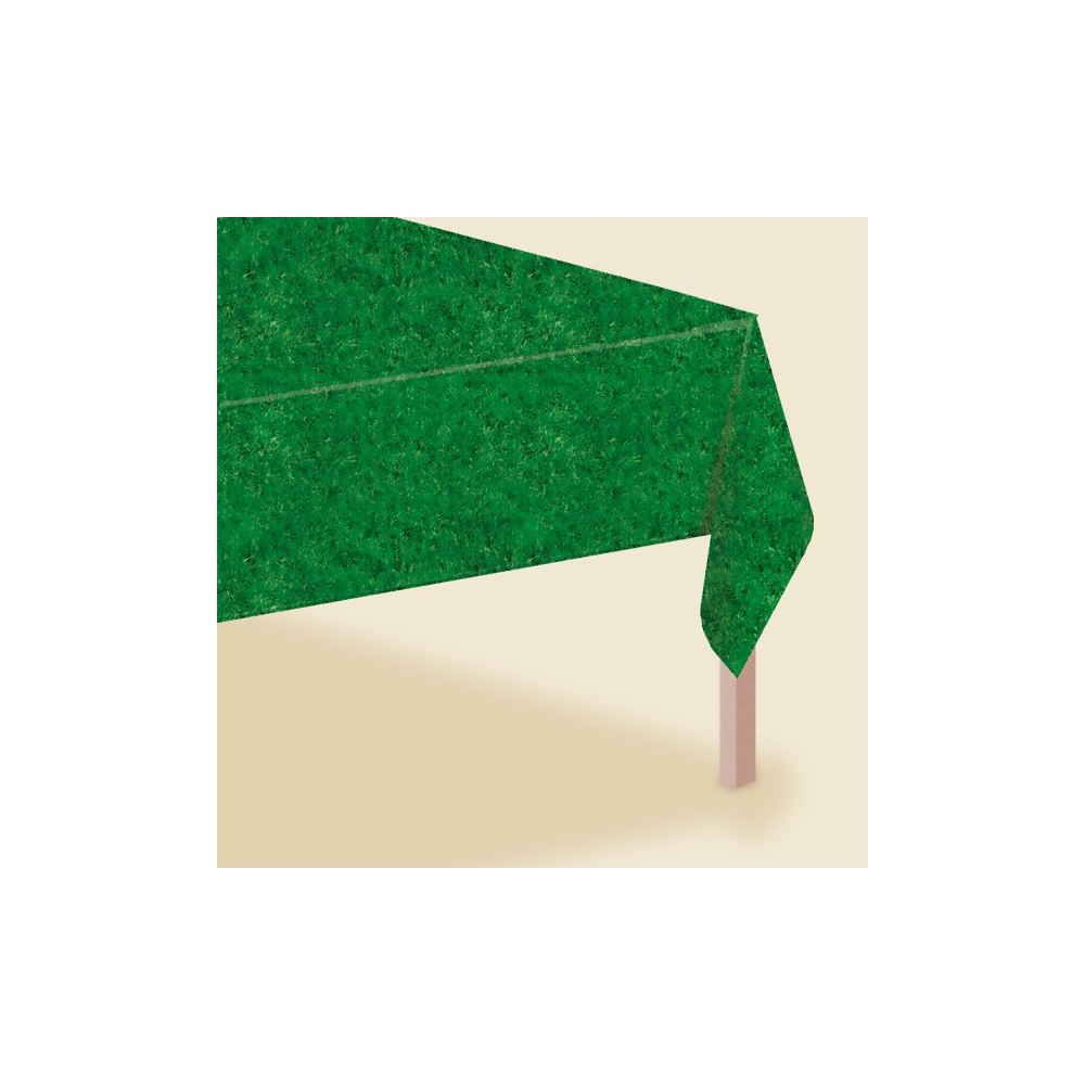 Football Field plastic tablecloth 137x259 cm