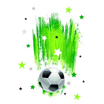 Football With Stars paper tablecloth 120x180 cm