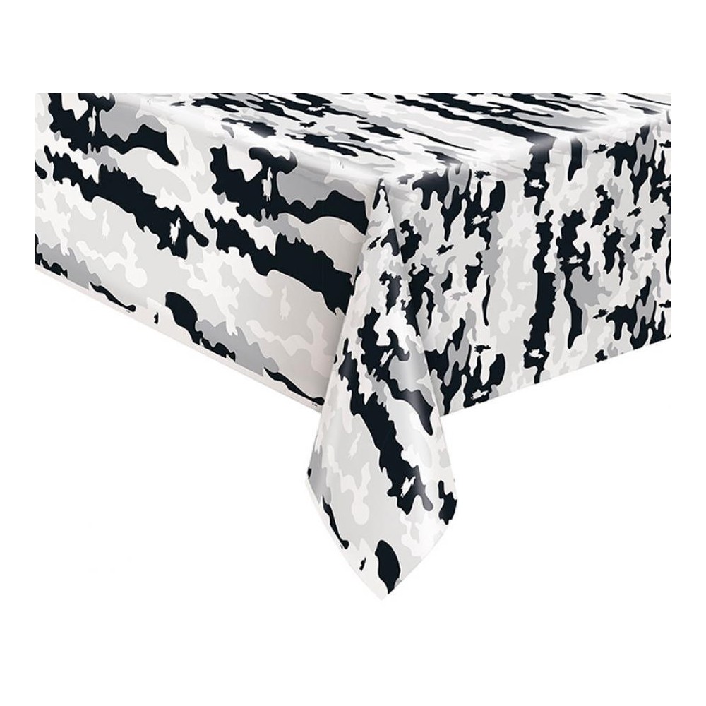 Fortnite Black camouflage plastic tablecloth 137x213 cm