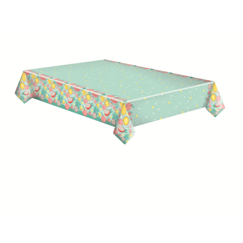 Fruits Pastel Exotic Fruit paper tablecloth 120x180 cm