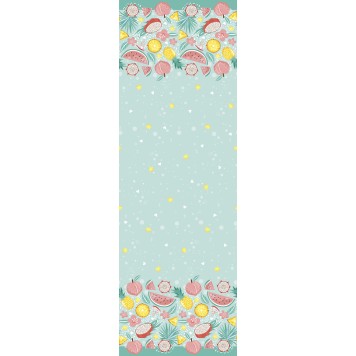 Fruits Pastel Exotic Fruit paper tablecloth 120x180 cm