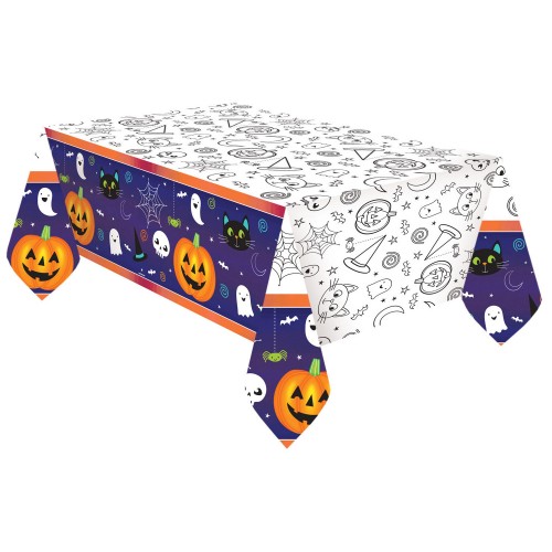 Halloween Friends paper tablecloth 120x180 cm