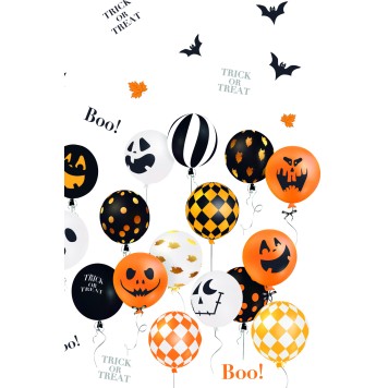 Halloween Scary Balloons paper tablecloth 120x180 cm