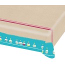 Happy Birthday Brown Happy Birthday paper tablecloth 115x175 cm