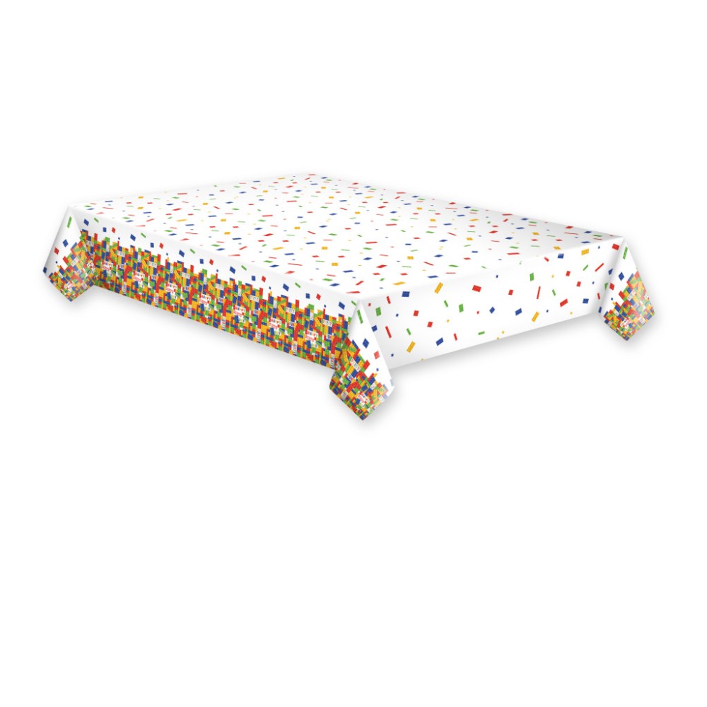 Happy Birthday Building Blocks Happy Birthday paper tablecloth 120x180 cm