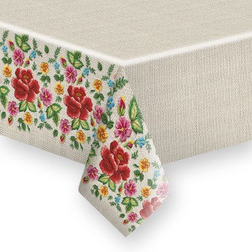 Colour Embroidery Folk Embroidery paper tablecloth 120x180 cm