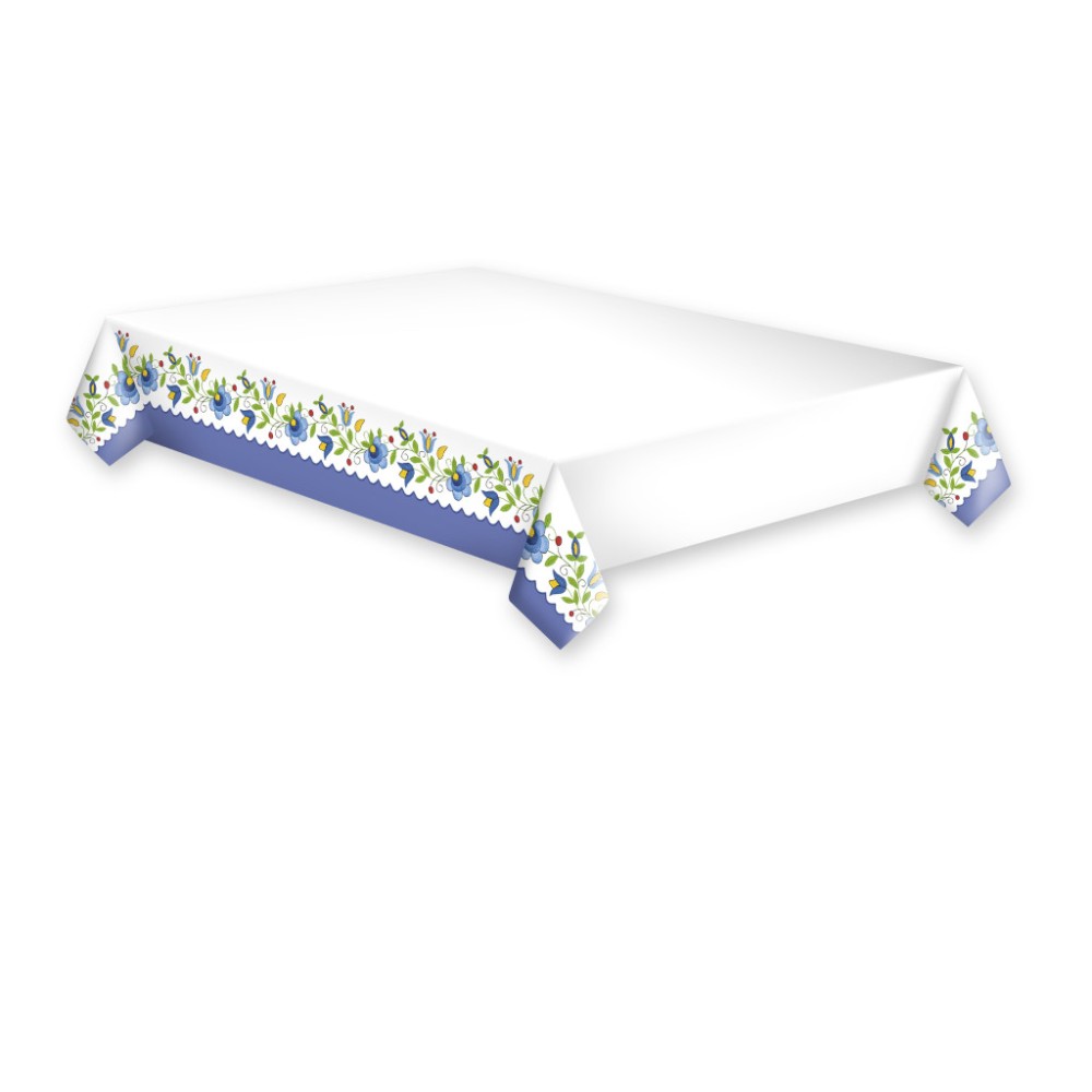 Colour Folk Embroidery paper tablecloth 120x180 cm