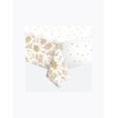 Christmas Botanical Gold paper tablecloth 120x180 cm