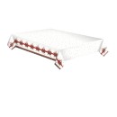 Christmas Checked Bow paper tablecloth 120x180 cm