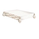 Christmas Gold Stars and Twirls paper tablecloth 120x180 cm