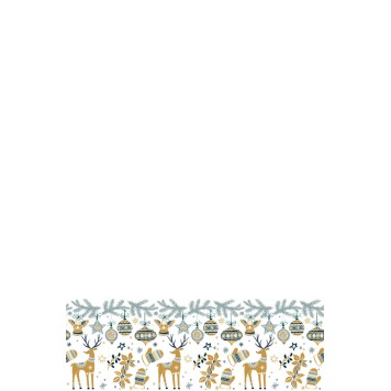 Christmas Nordic Style paper tablecloth 120x180 cm