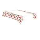 Christmas Poinsettia paper tablecloth 120x180 cm